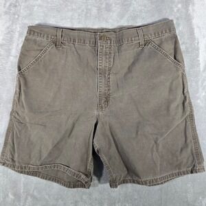 Carhartt Work Shorts Carpenter Utility Brown Cotton‎ Mens Size 40